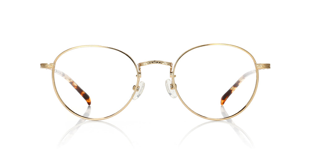 Jins メガネ 度なし LMF-15A-300 Golden Nugget Glasses incl. $0 High Index Lenses with Adjustable