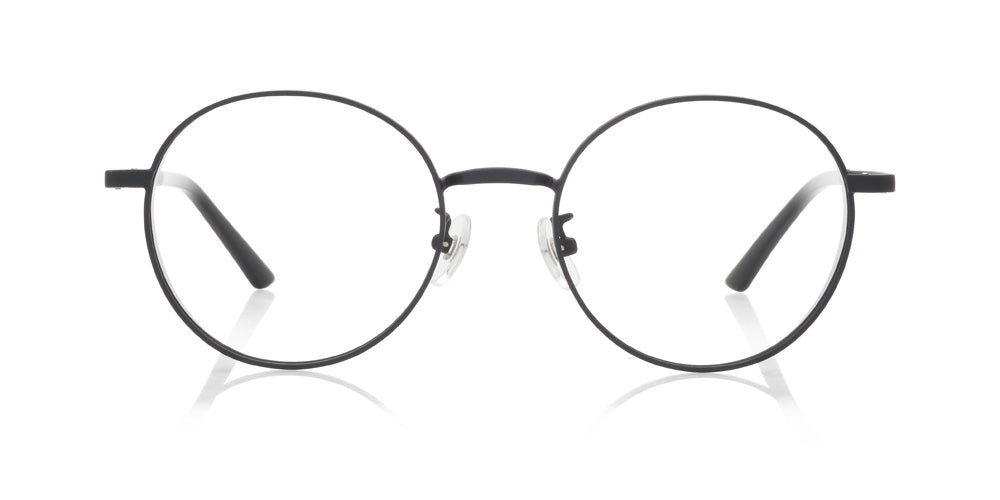 Boldest Black Round Glasses incl. 0 High Index Lenses with Adjustable