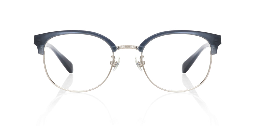 Blue Dawn Browline Glasses Incl. $0 High Index Lenses With Adjustable 