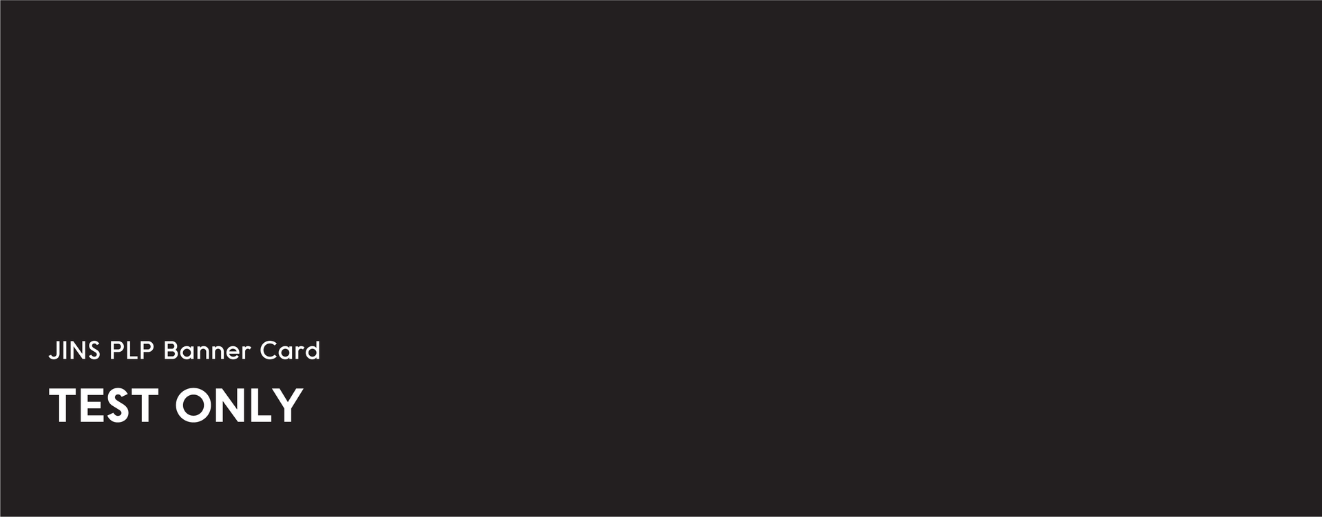 PLP Banner Card Test