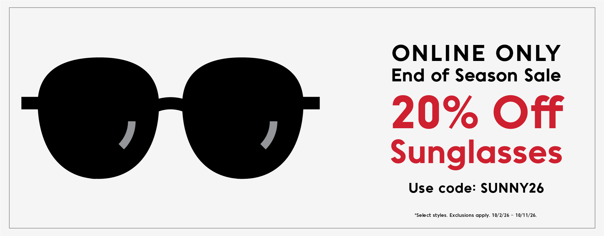 End of Season Sunglasses Sale 2026 – JINS