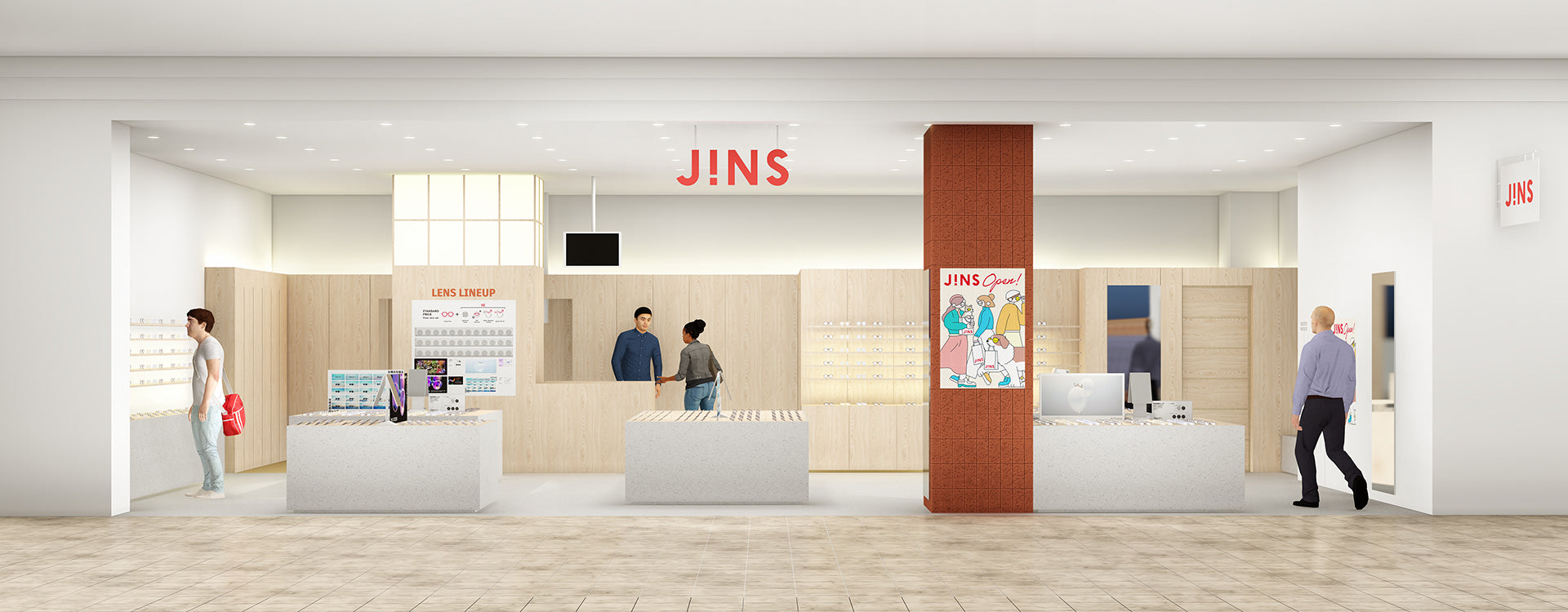 JINS Eyewear Store in Stonestown Galleria, San Francisco, California