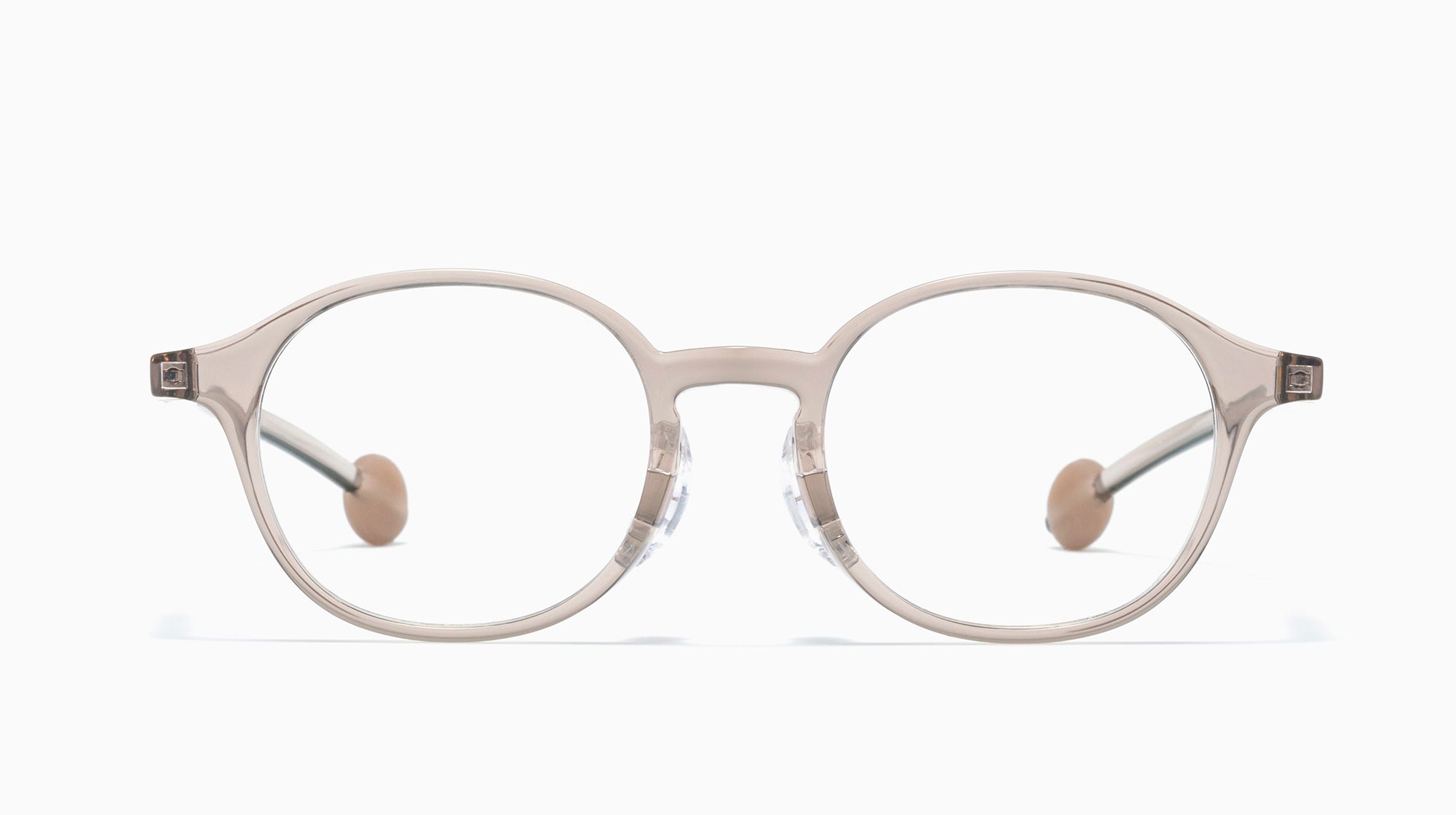 Peach on Gold Round Glasses incl. $0 High Index Lenses with