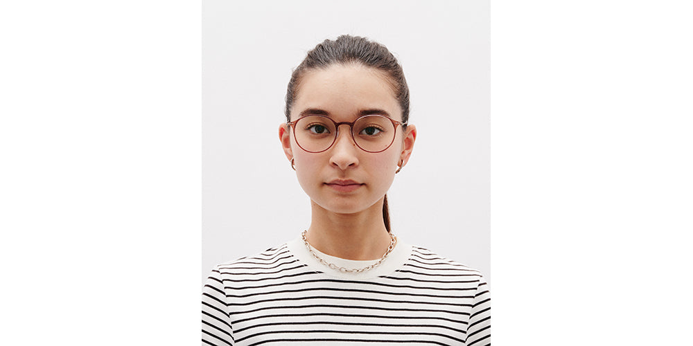 Rhodonite on Gold Round Glasses incl. $0 High Index Lenses with