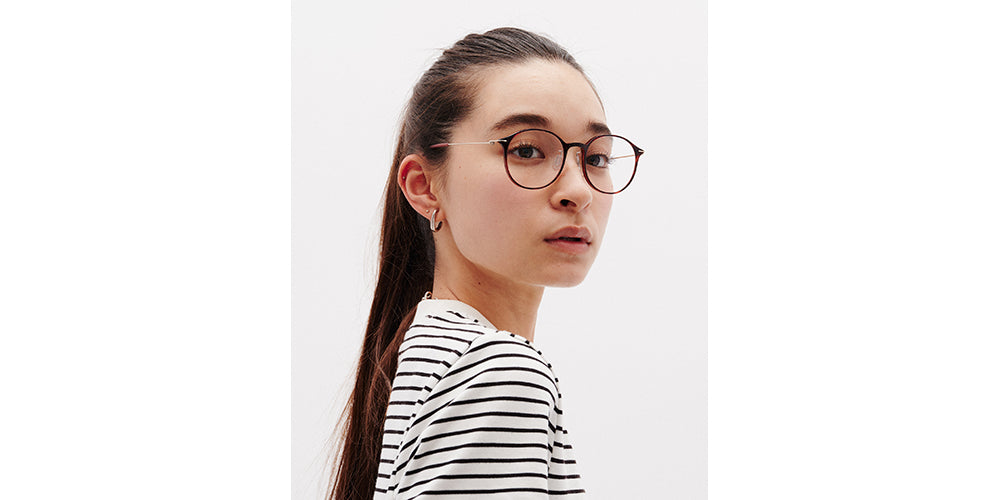 Rhodonite on Gold Round Glasses incl. $0 High Index Lenses with