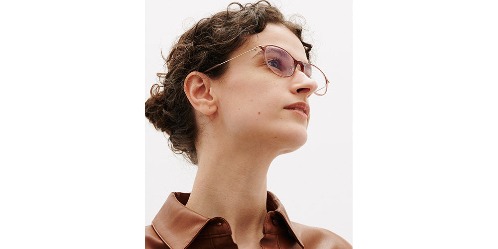 Fire on Gold Round Glasses incl. $0 High Index Lenses with