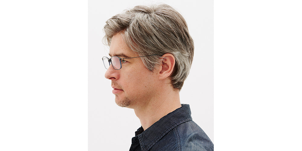 Sapphire on Silver Rectangle Glasses incl. $0 High Index Lenses