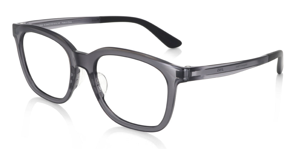 Black Wellington Glasses incl. $0 High Index Lenses with Saddle Bridge Nose  Bridge. – JINS