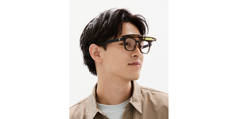 JINS x Snow Peak Switch Flip up+360°