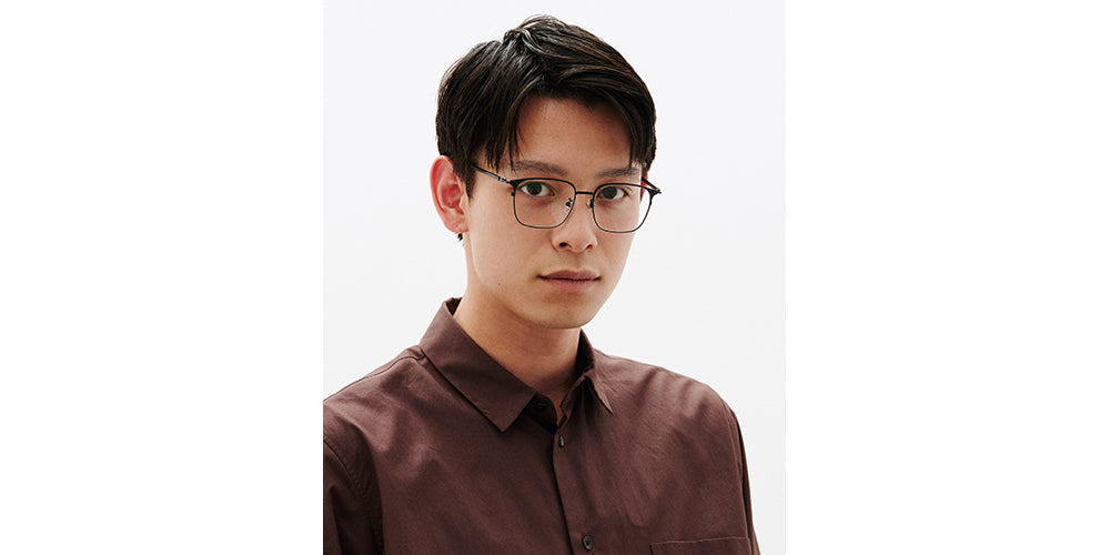 Onyx on Gold Rectangle Glasses incl. $0 High Index Lenses with