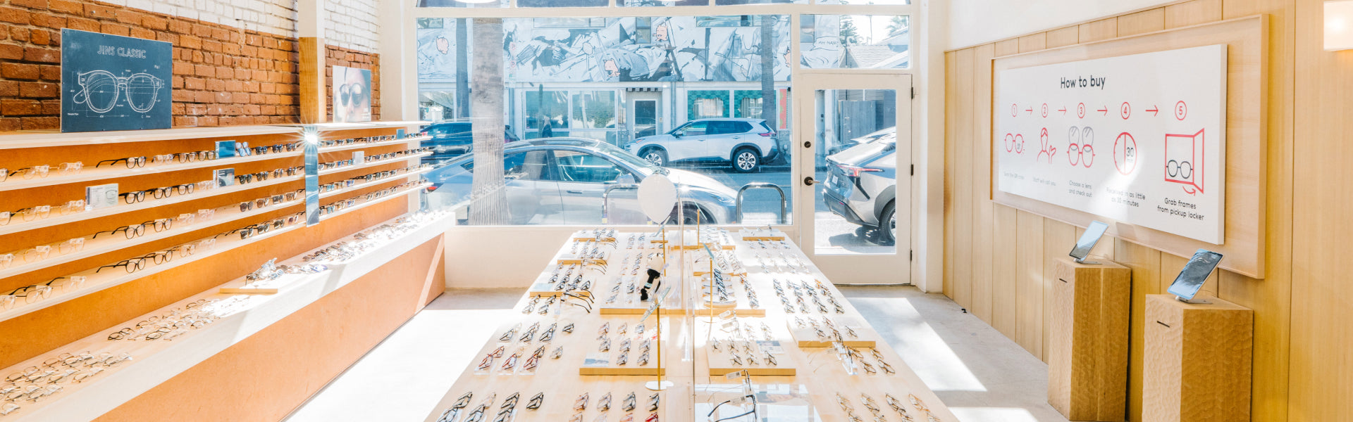 JINS Eyewear Store in Abbot Kinney Blvd, Venice, Los Angeles, California