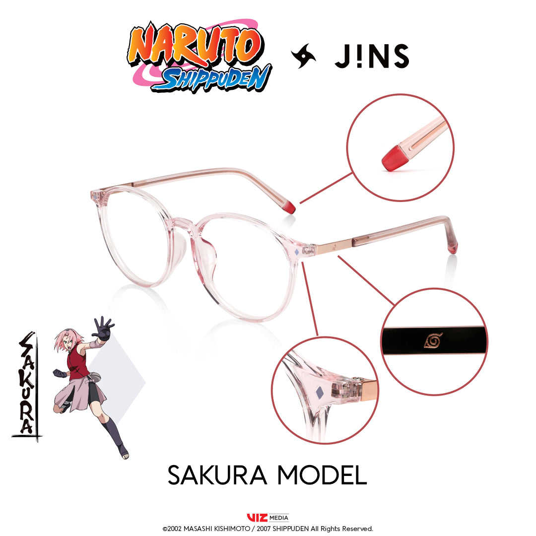 JINS X NARUTO SAKURA Model Pink jins-x-naruto-sakura-model-pink