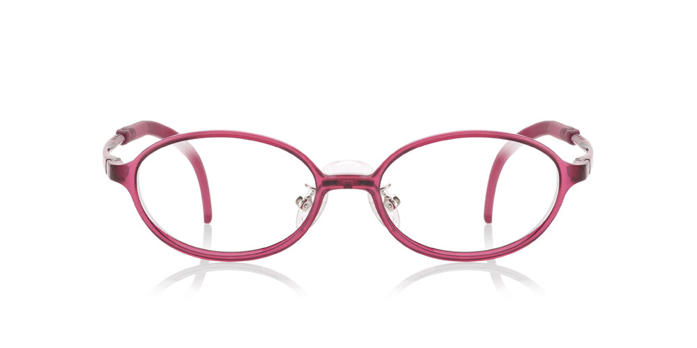 Maroon Round Glasses incl. $0 High Index Lenses with Adjustable Nose ...