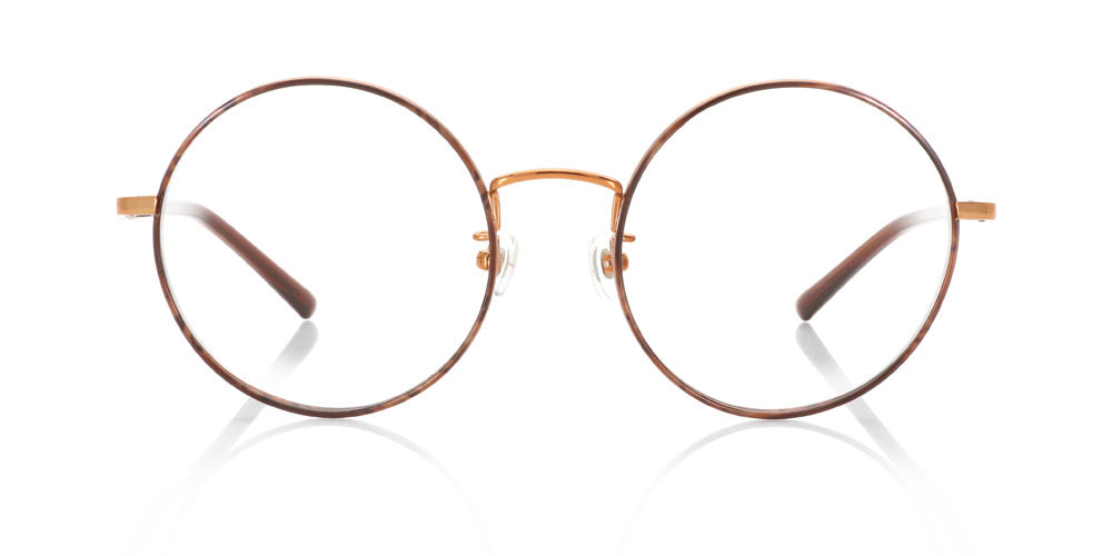 Root Beer Round Glasses incl. $0 High Index Lenses with Adjustable