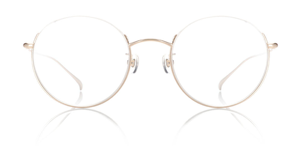 Gold Coil Round Glasses incl. $0 High Index Lenses with Adjustable Nose ...