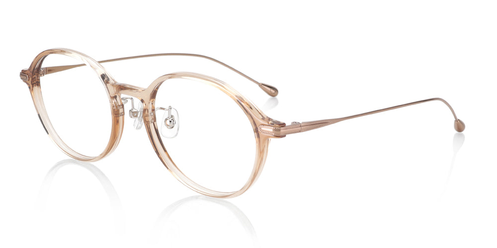 Pale Peach Round Glasses incl. $0 High Index Lenses with 