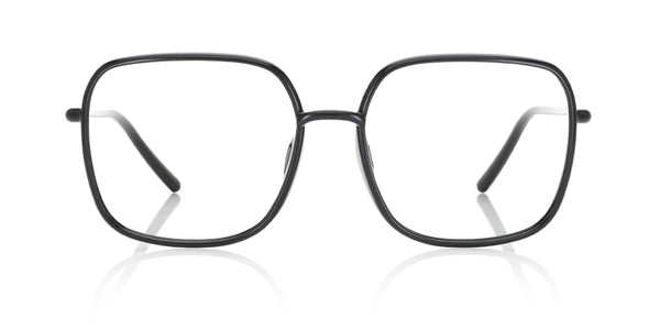 JINS×beams Black Licorice Rectangle Glasses incl. $0 High Index Lenses with