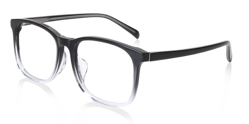 Classic Oversized 013 Eyeglasses | Midnight Crystal Wellington 