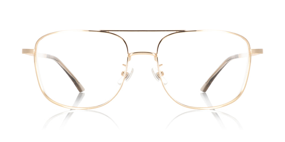 Gold Coil Aviator Glasses $0 High Index Lenses with Adjustable Nose Bridge