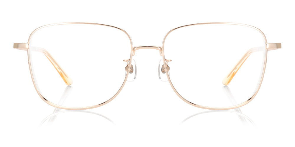 Gold Coil Round Glasses incl. $0 High Index Lenses with Adjustable Nose  Bridge