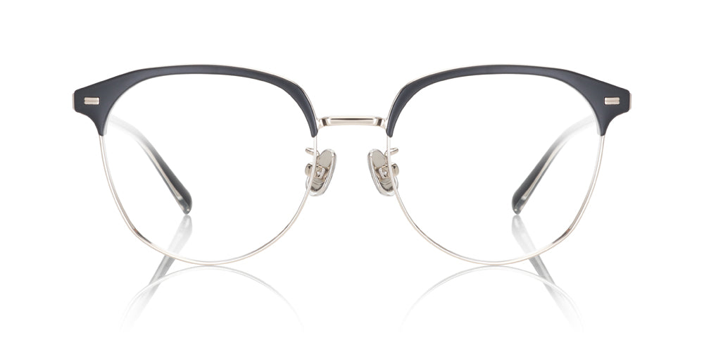 Onyx on Gold Round Glasses incl. $0 High Index Lenses with Adjustable Nose  Bridge