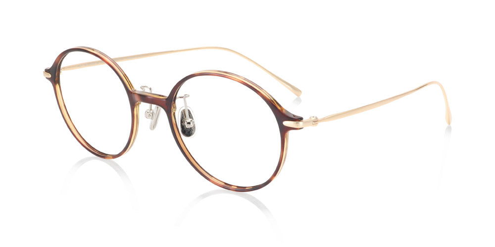 Fire on Gold Round Glasses incl. $0 High Index Lenses with Adjustable ...