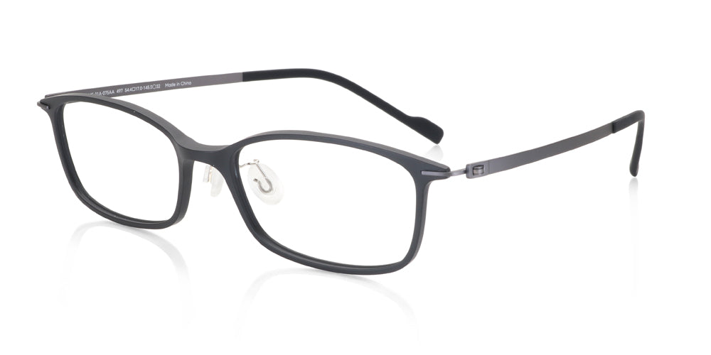 Black Rectangle Glasses incl. $0 High Index Lenses with Adjustable