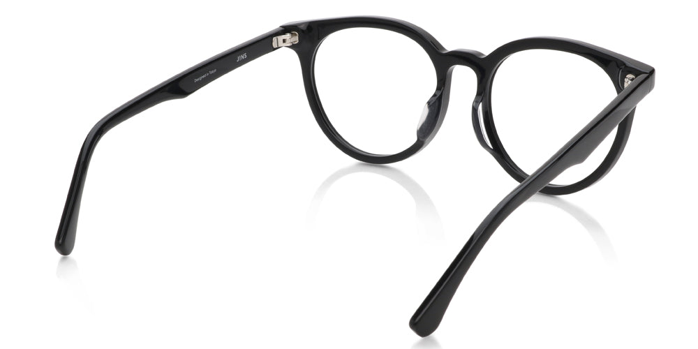 Black Round Glasses incl. $0 High Index Lenses with Saddle Bridge