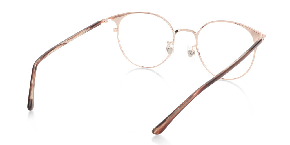 Metal Rose Round Glasses incl. $0 High Index Lenses with 