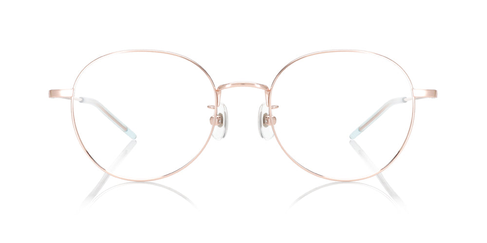 Rose Gold Round Glasses incl. $0 High Index Lenses with Adjustable 