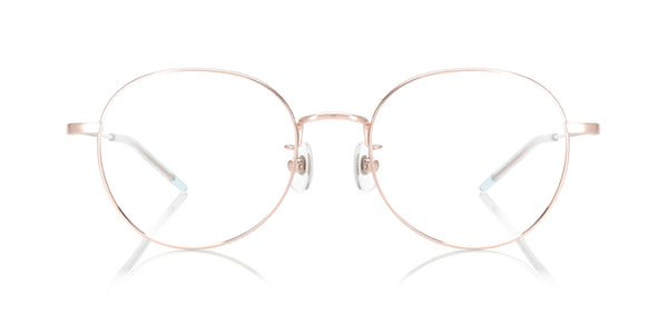 Rose Gold Round Glasses incl. $0 High Index Lenses with Adjustable 