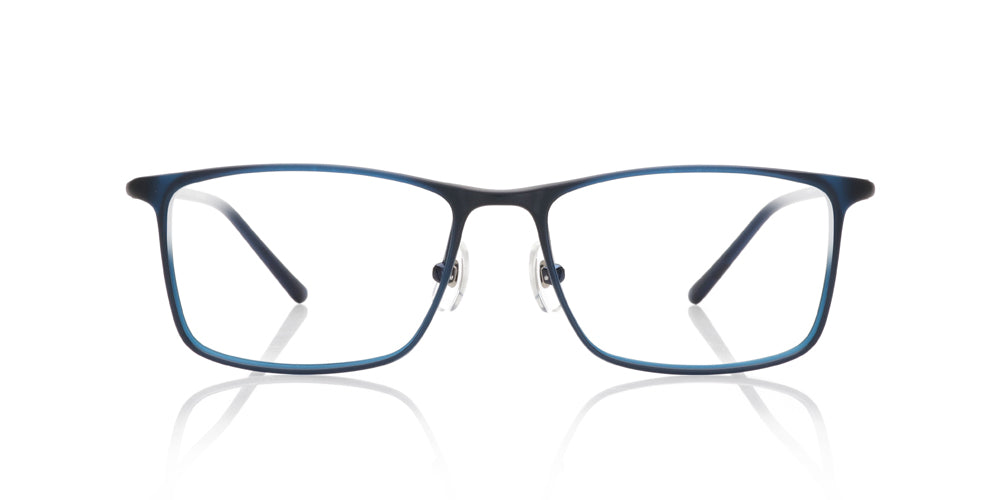 Eyewear: Square Blue Light Glasses, acetate, metal & calfskin — Fashion