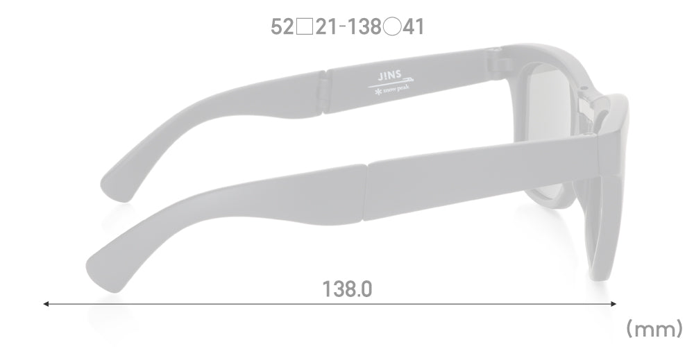 JINS x Snow Peak Folding Sunglasses U143(Standard Fit)