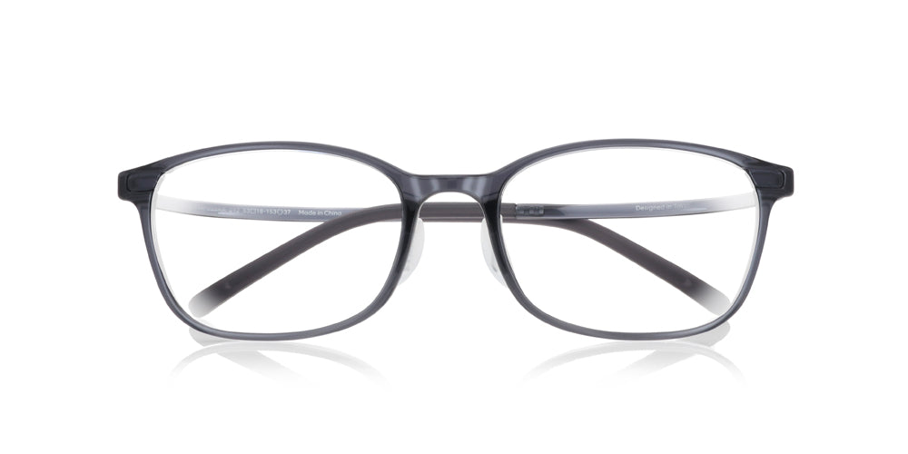 Charcoal Gray Wellington Glasses incl. $0 High Index Lenses with Saddle  Bridge Nose Bridge